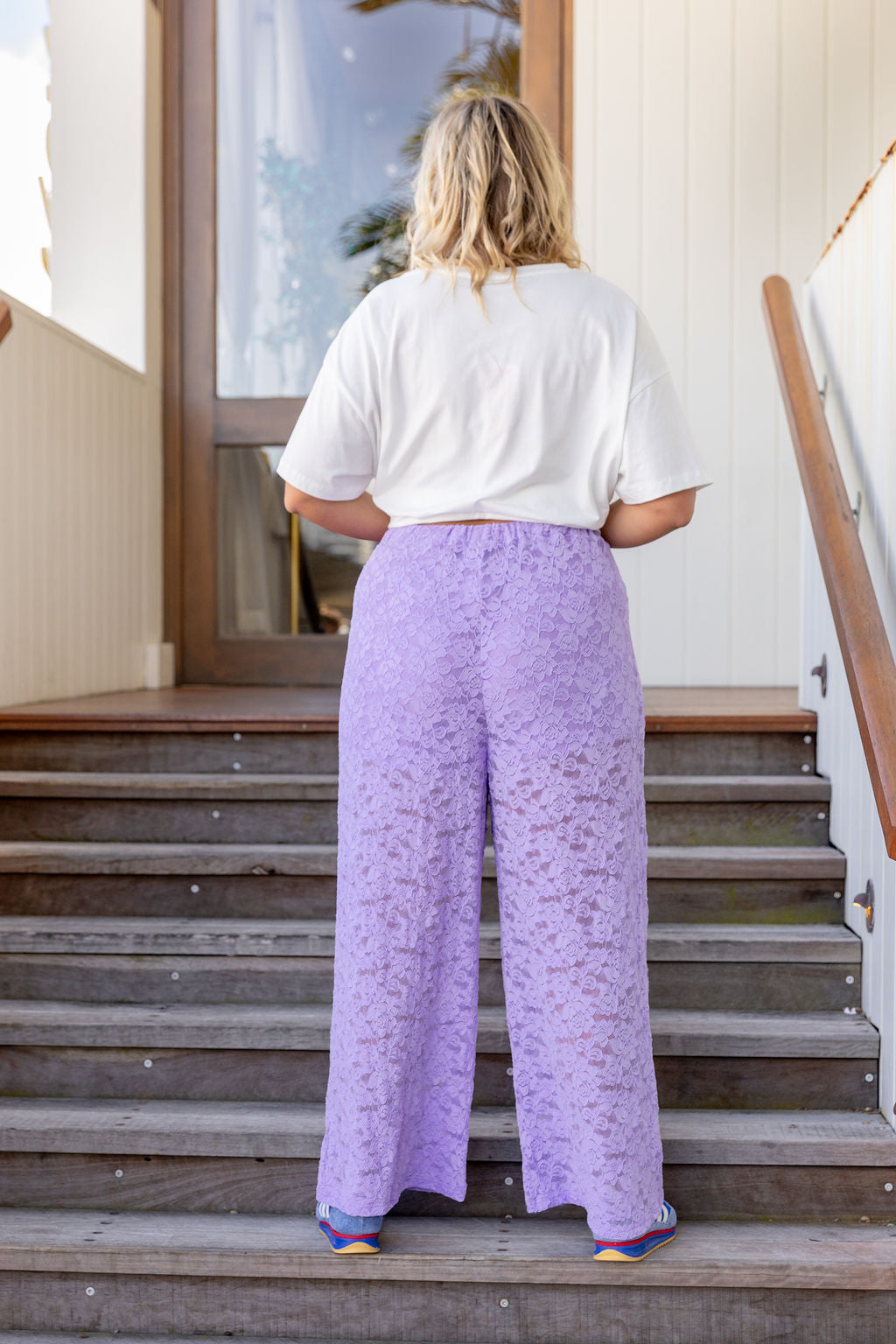 Honey Lace Pant in Lilac