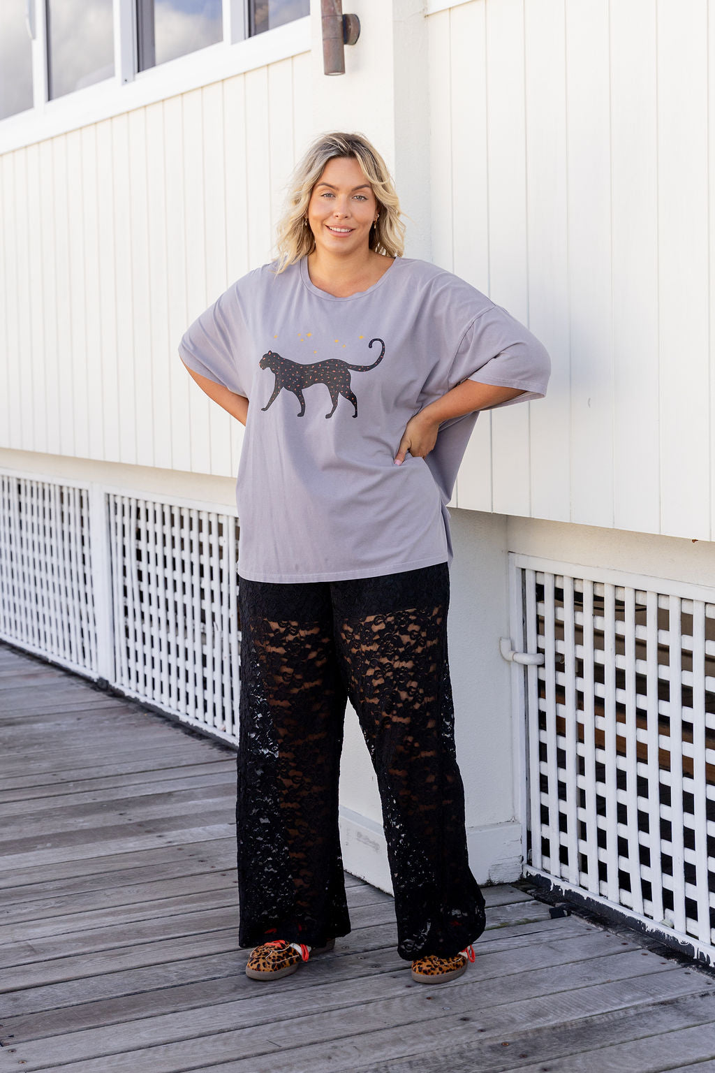 Honey Lace Pant in Black