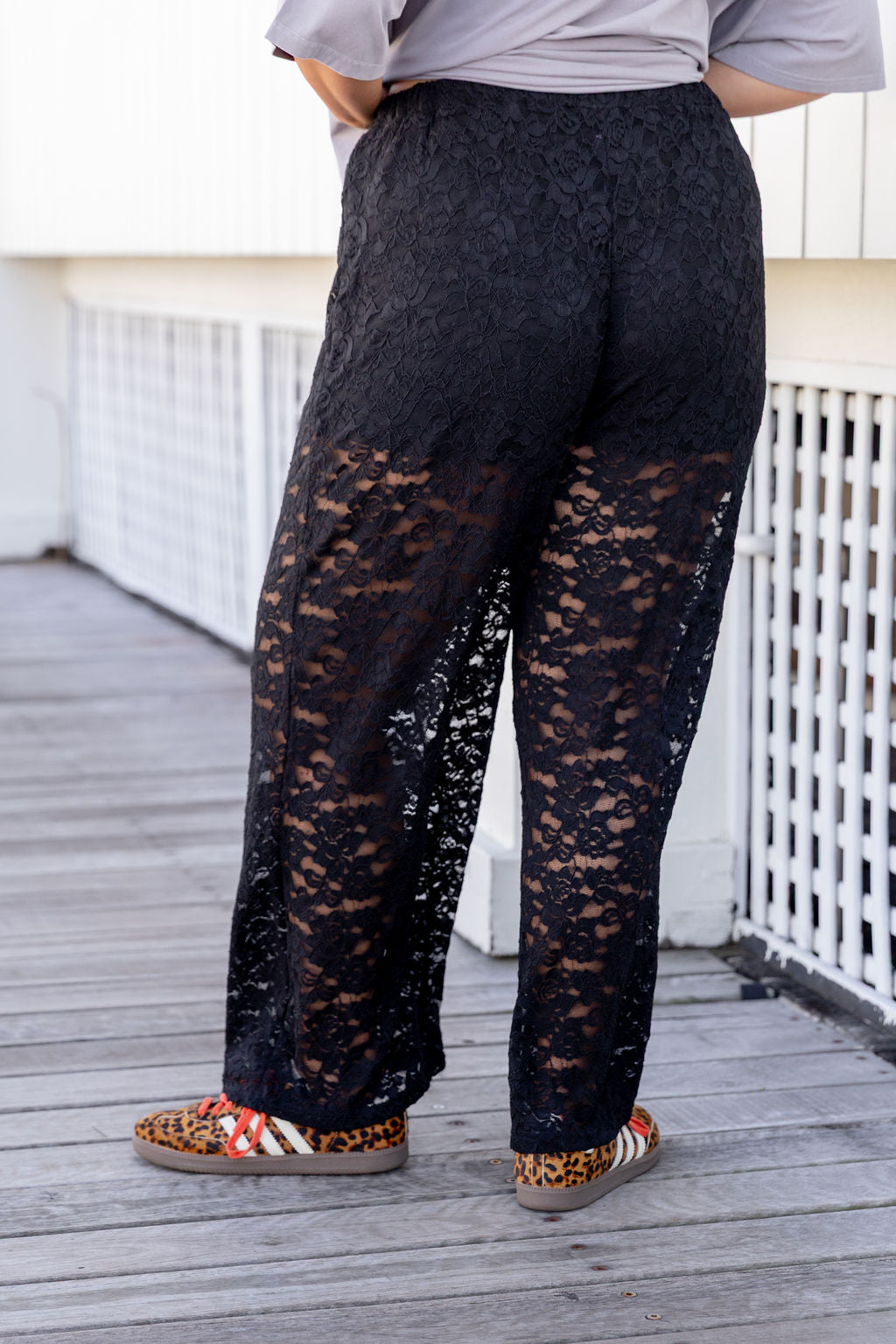Honey Lace Pant in Black