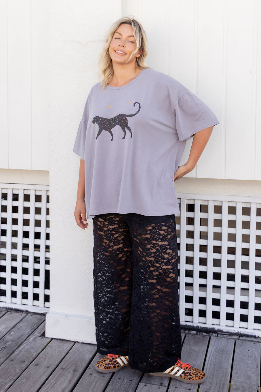 Honey Lace Pant in Black