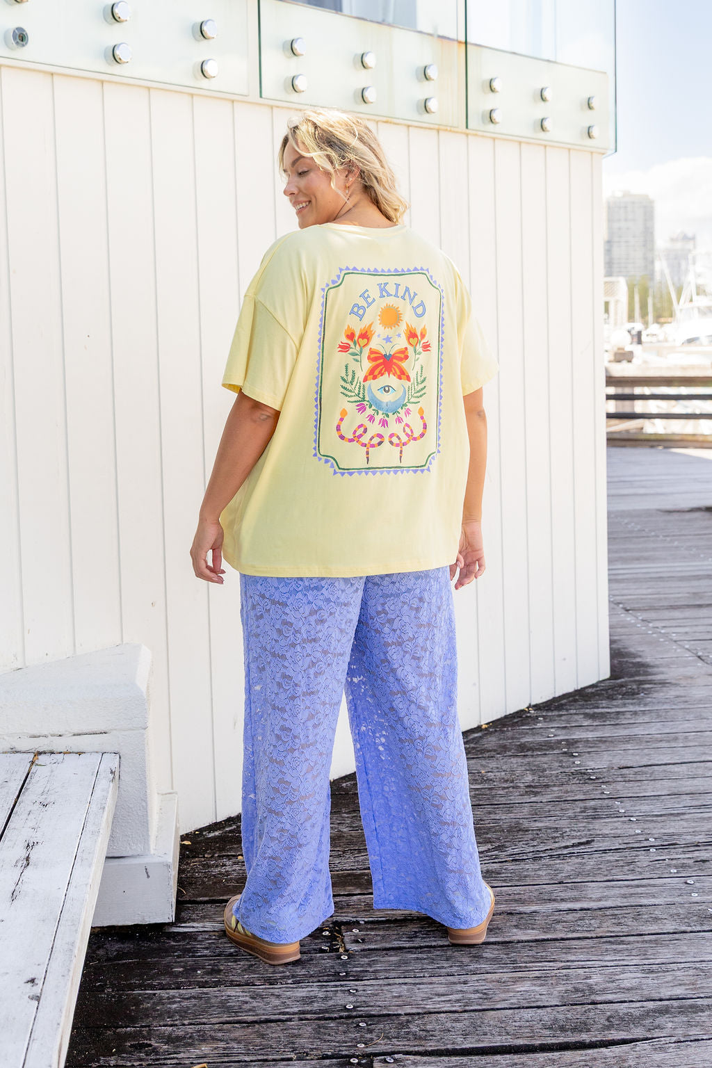 Honey Lace Pant in Blue