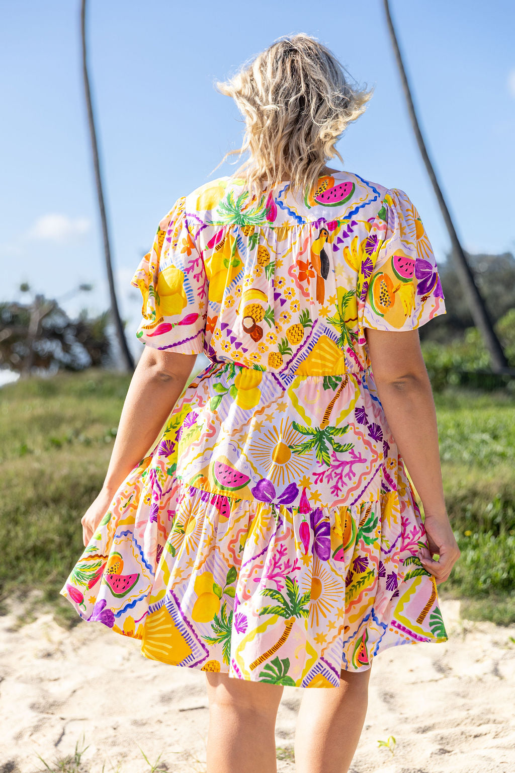 Esmae Linen Blend Dress in Toucan Paradise – Proud Poppy Clothing