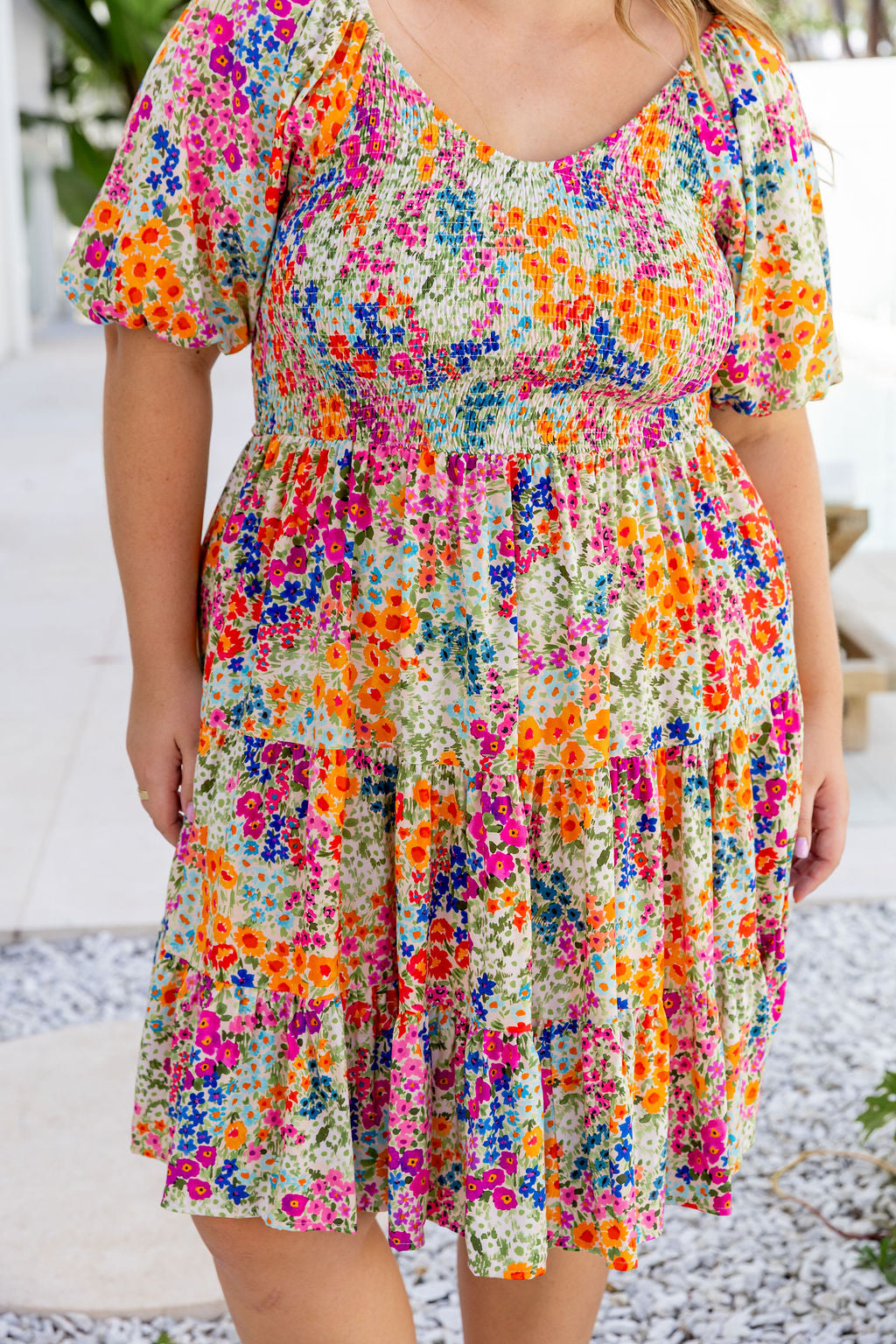 Peri Party Dress in Flower Field