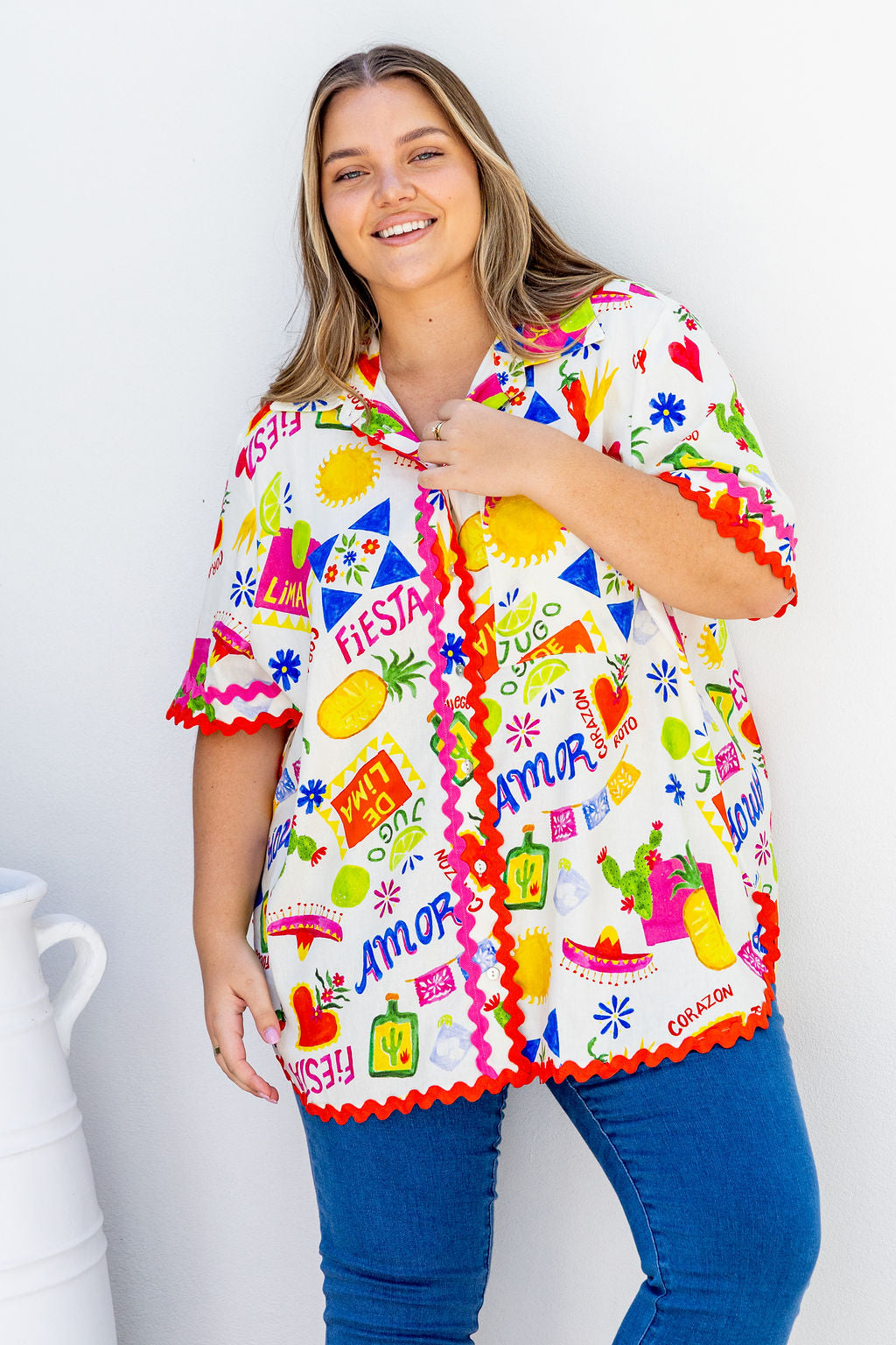 Samara Shirt in Corazon