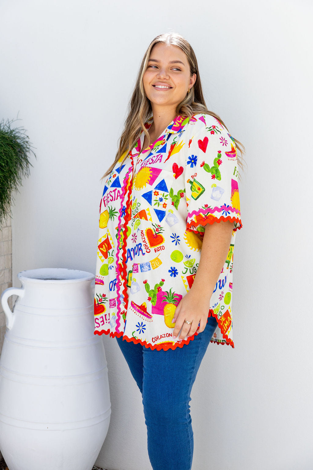 Samara Shirt in Corazon