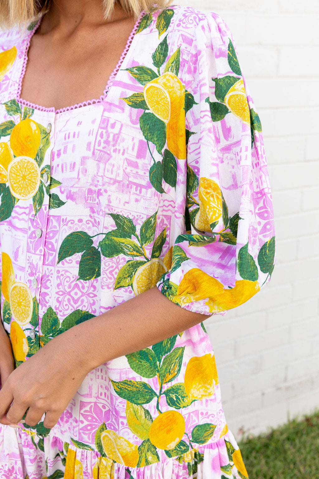 Kira Linen Blend Dress in Themis