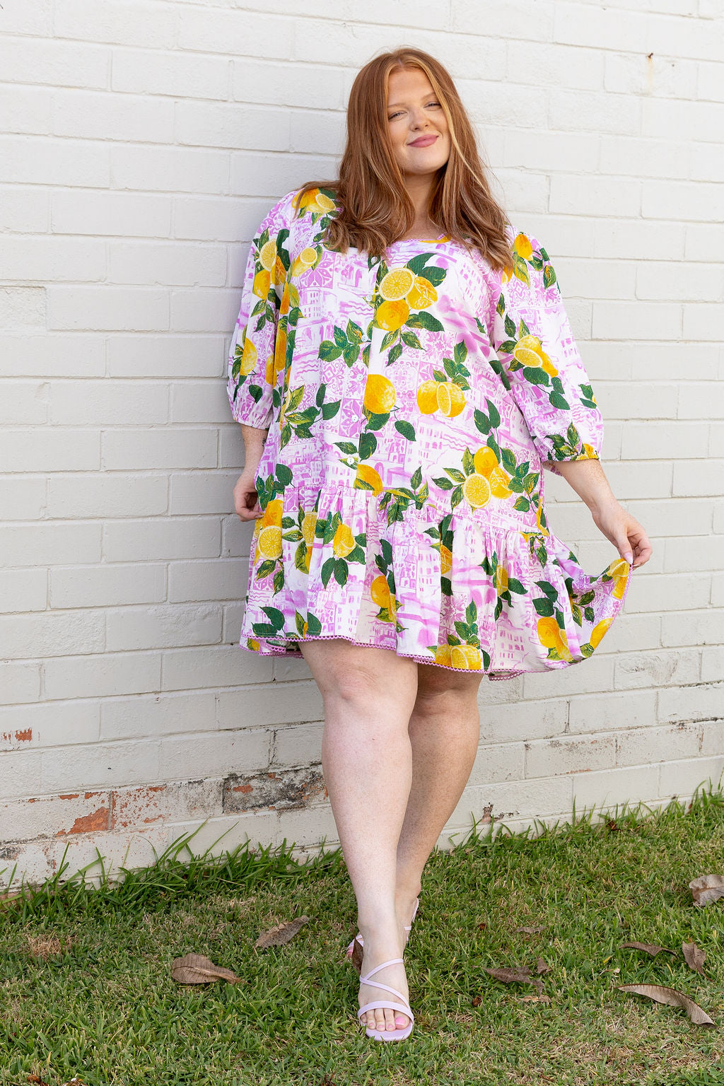 Kira Linen Blend Dress in Themis