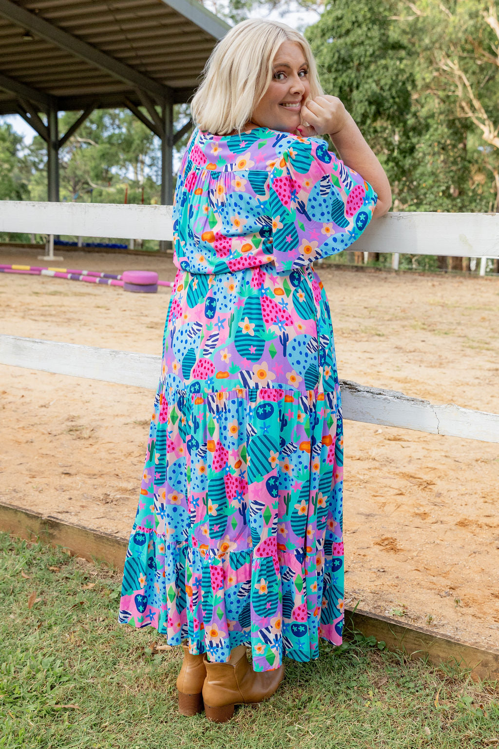 Bonnie Maxi Dress in Small Horse Club by Deb McNaughton – Proud Poppy  Clothing