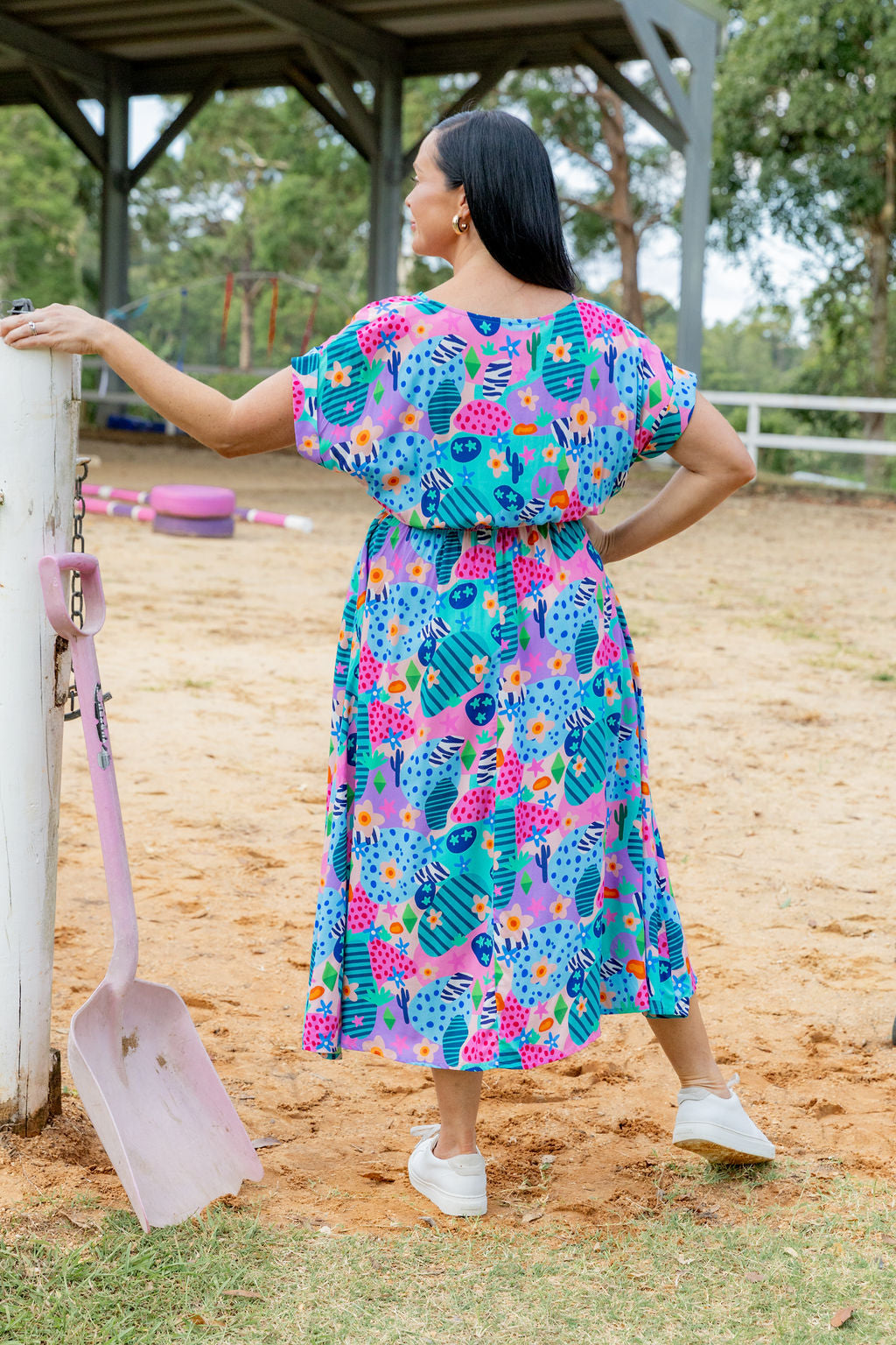 Millie Dress in Small Horse Club by Deb McNaughton