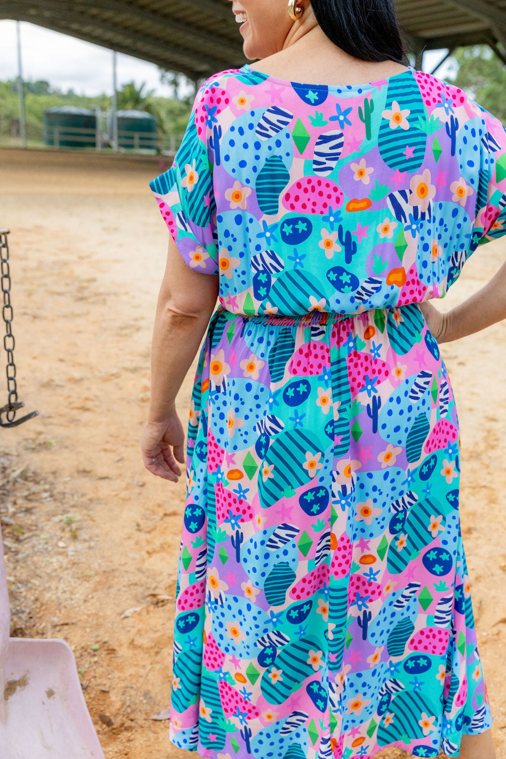 Millie Dress in Small Horse Club by Deb McNaughton
