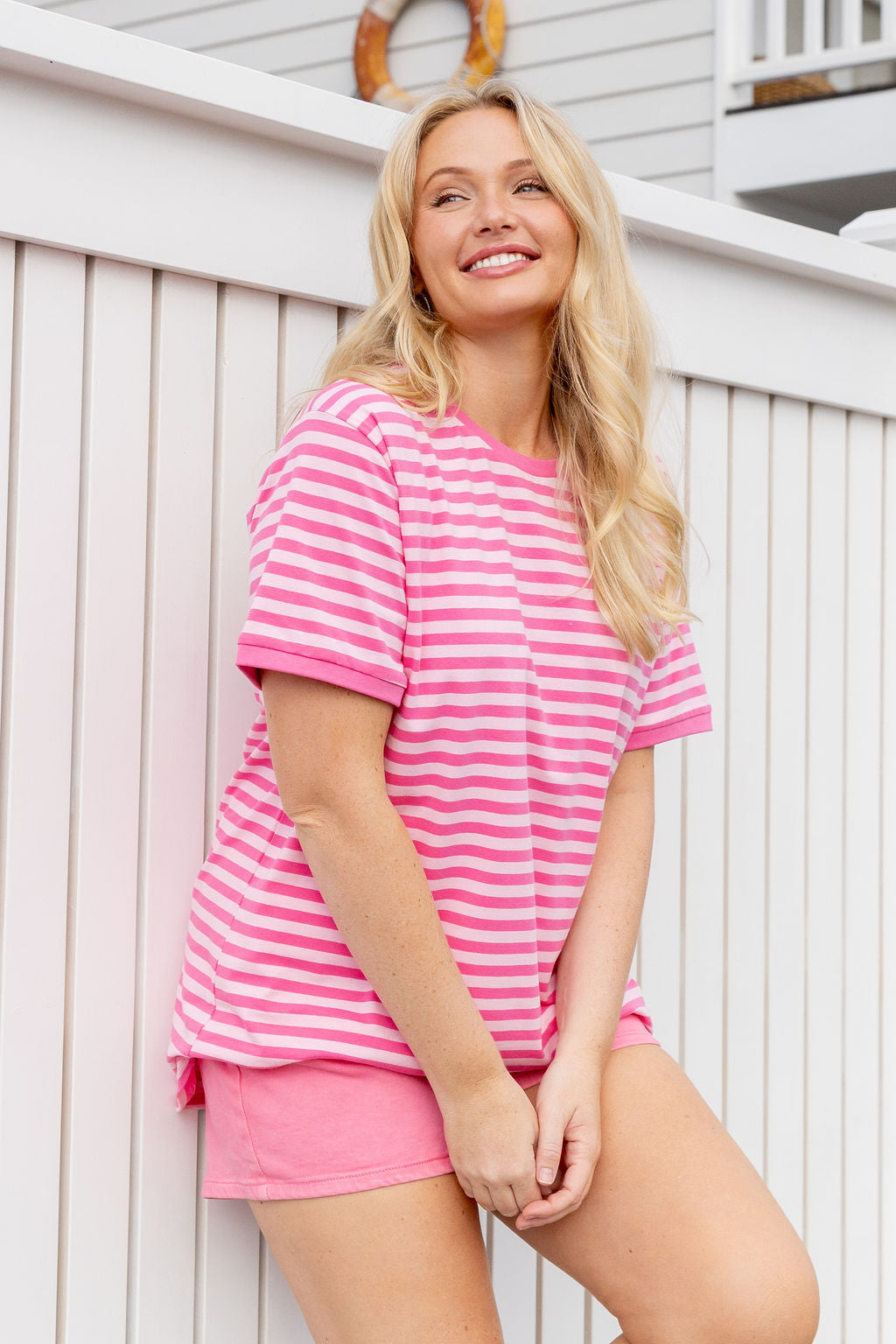 Striped Tee in Pink/Light Pink – Proud Poppy Clothing
