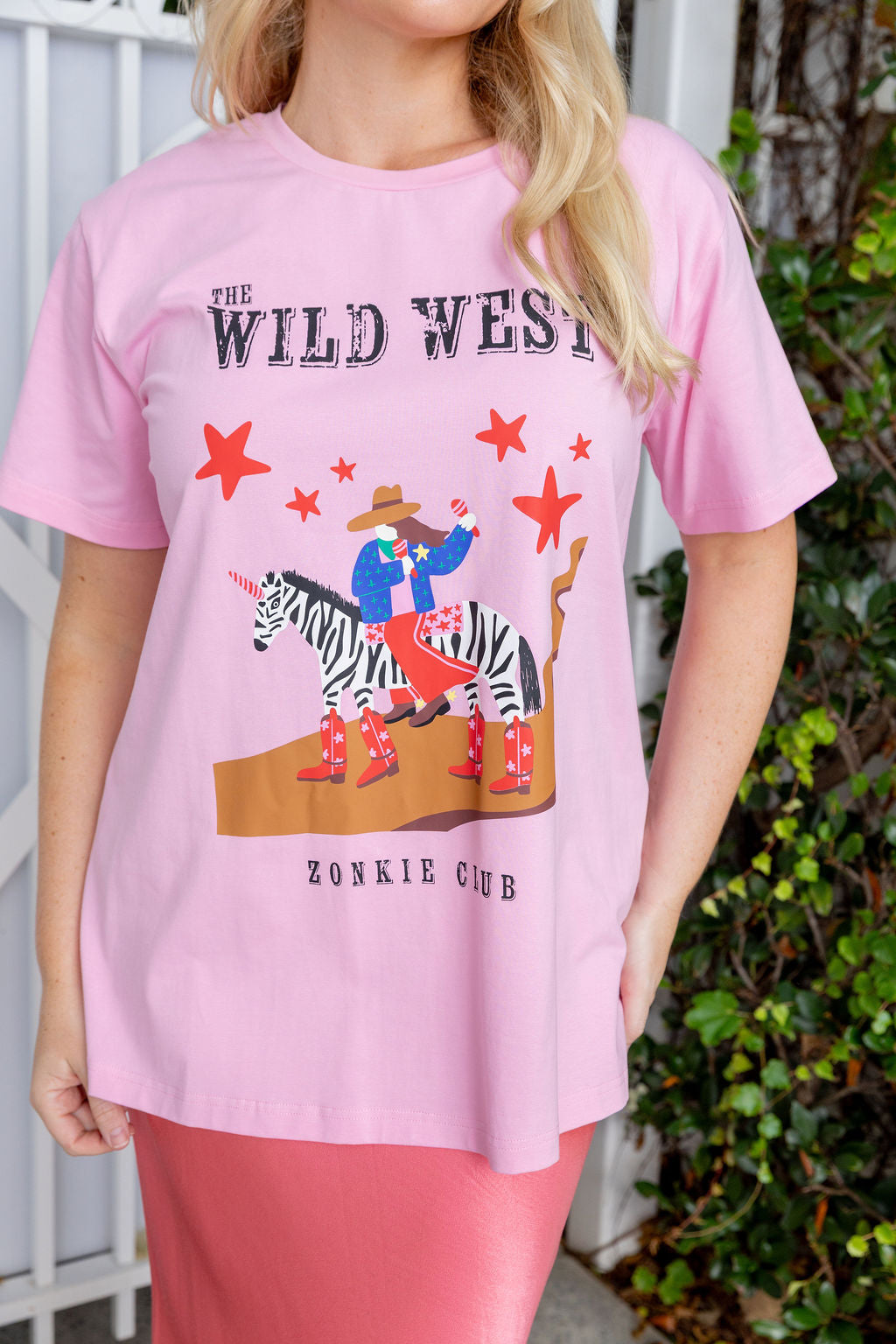 Zadi Relaxed Tee in Wild West by Deb McNaughton