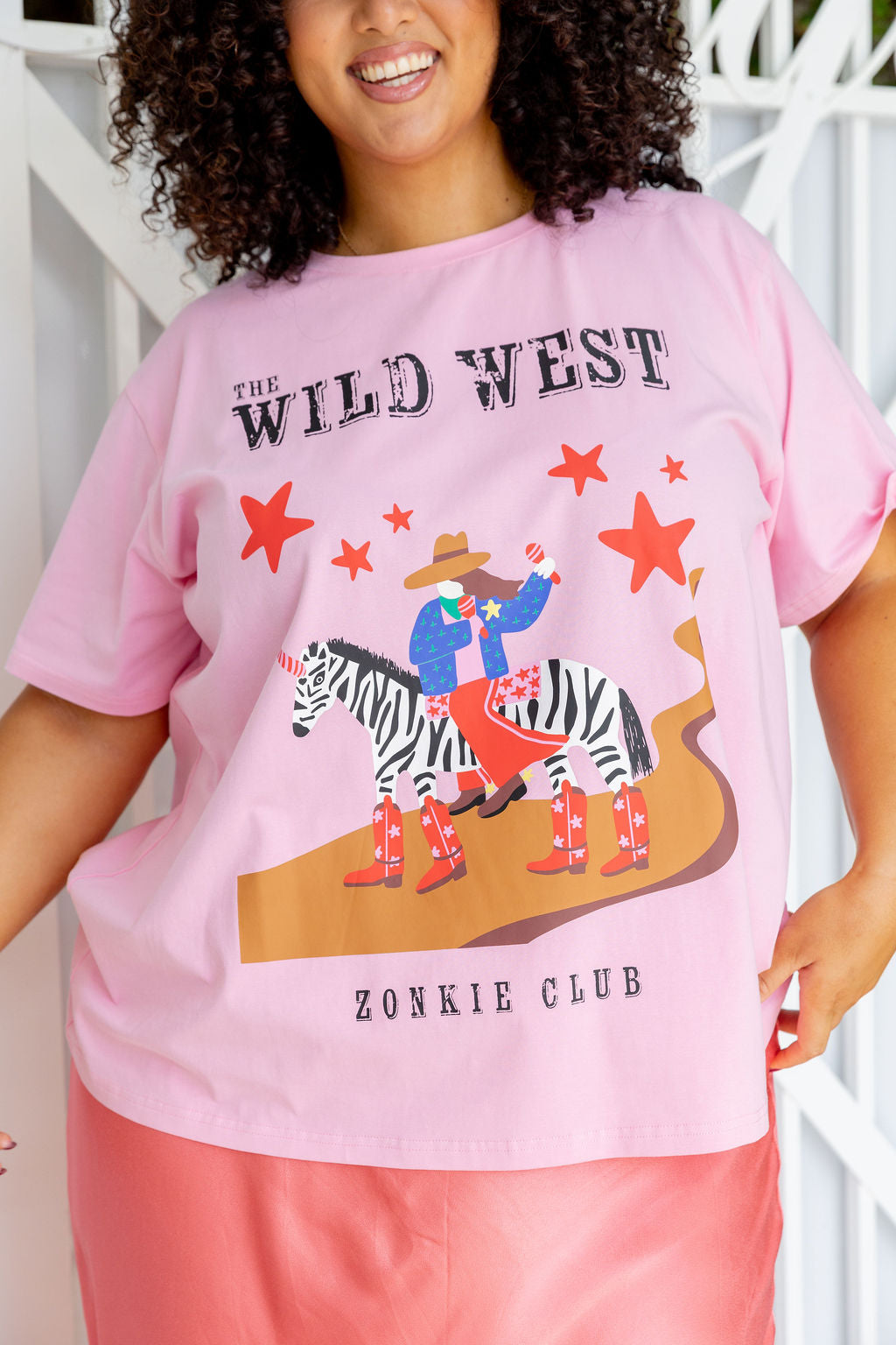 Zadi Relaxed Tee in Wild West by Deb McNaughton