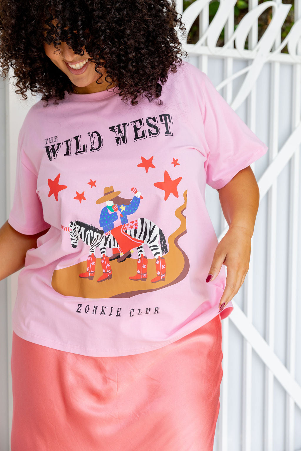 Zadi Relaxed Tee in Wild West by Deb McNaughton