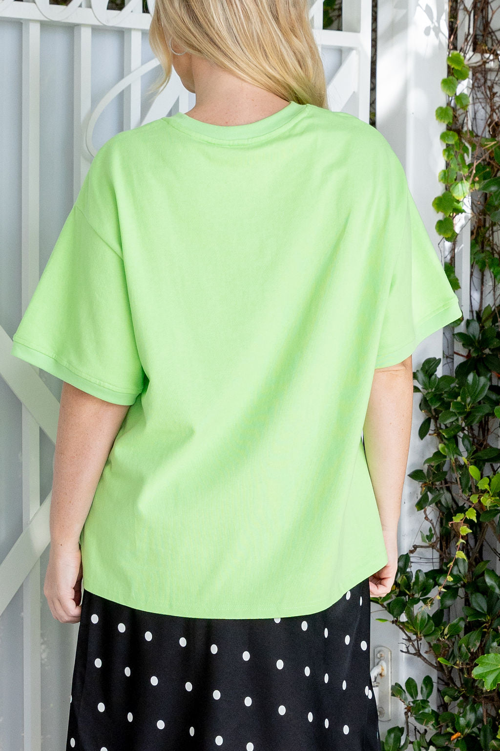 Nikita Heavyweight Cotton Tee in Apple