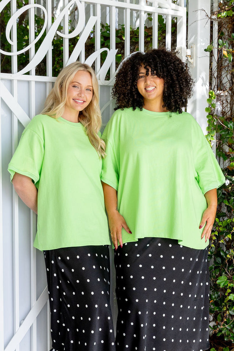 Nikita Heavyweight Cotton Tee in Apple