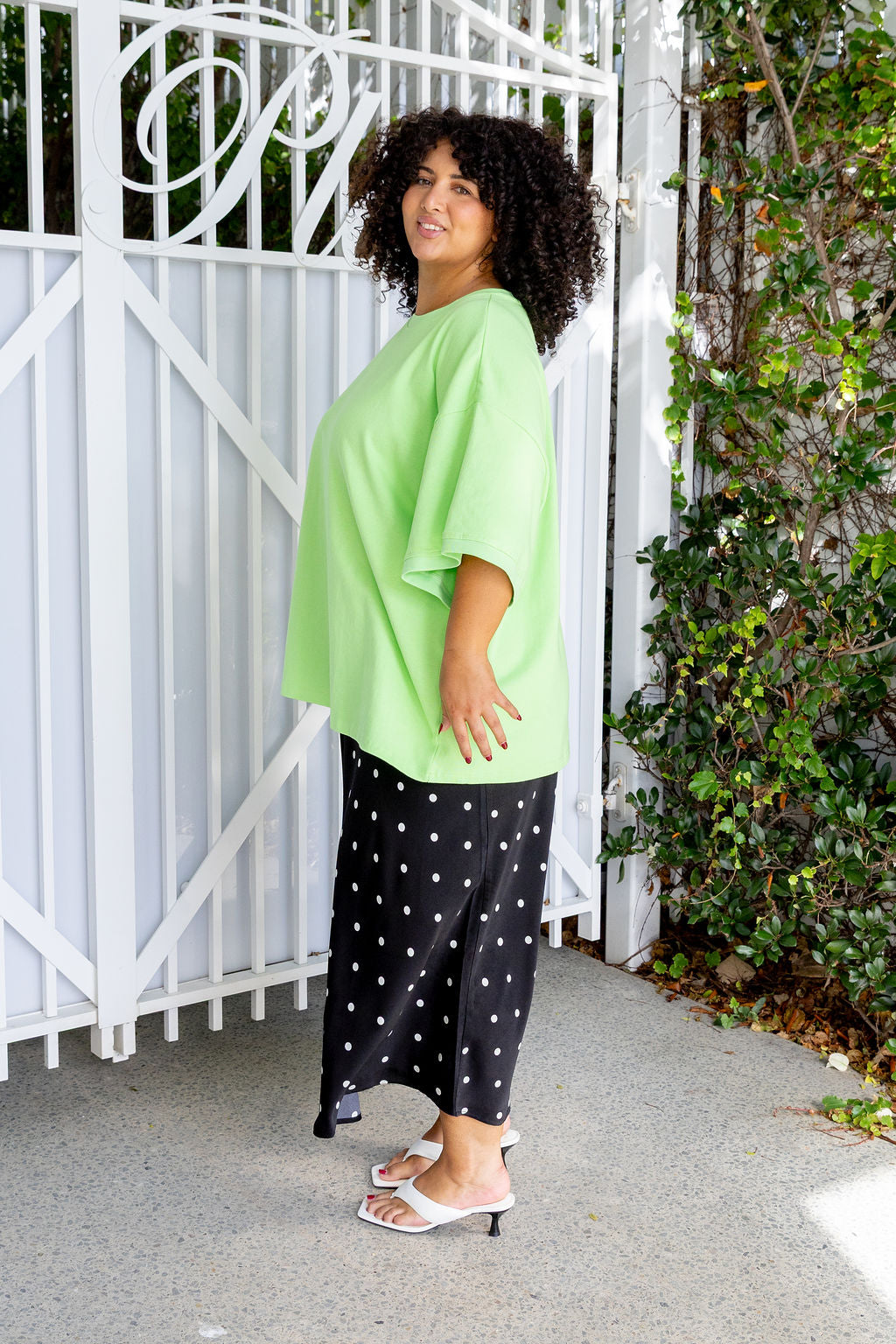 Nikita Heavyweight Cotton Tee in Apple
