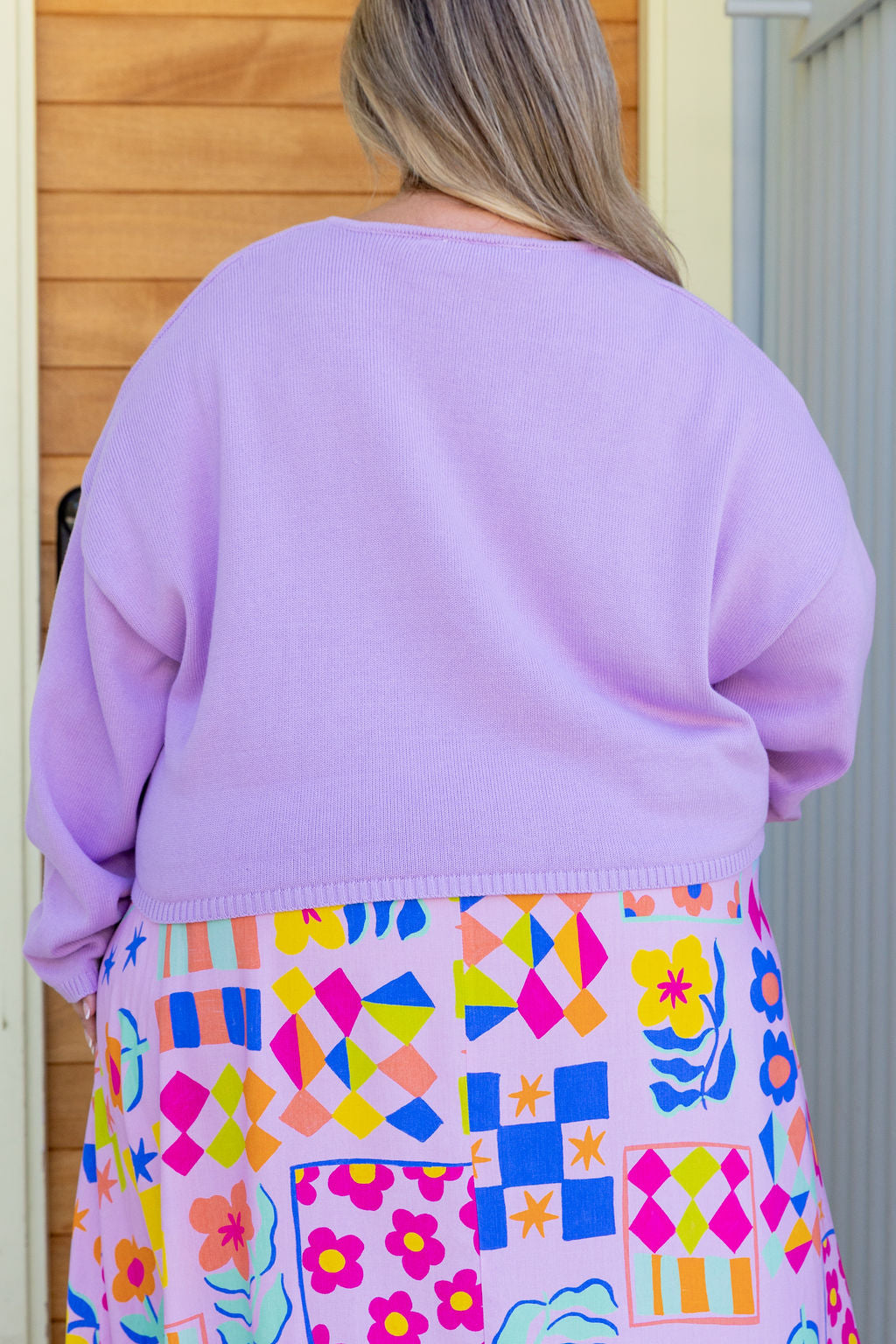 Blakely Crop Knit in Lilac