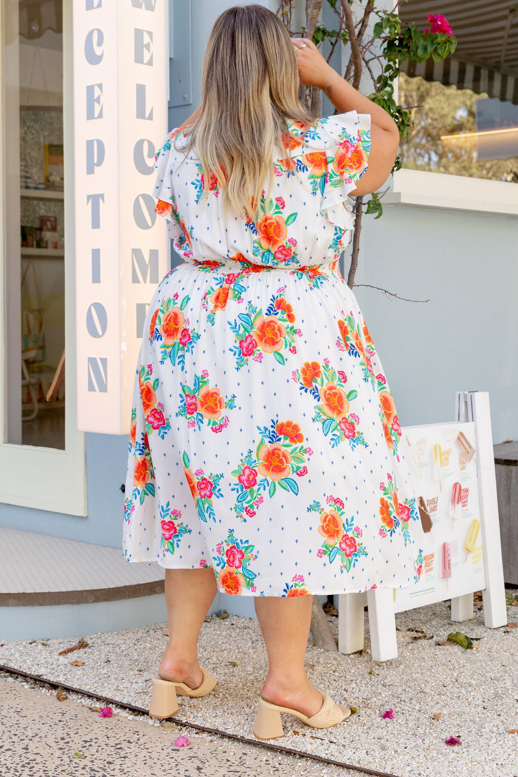 Chelsea Midi Dress in Frida