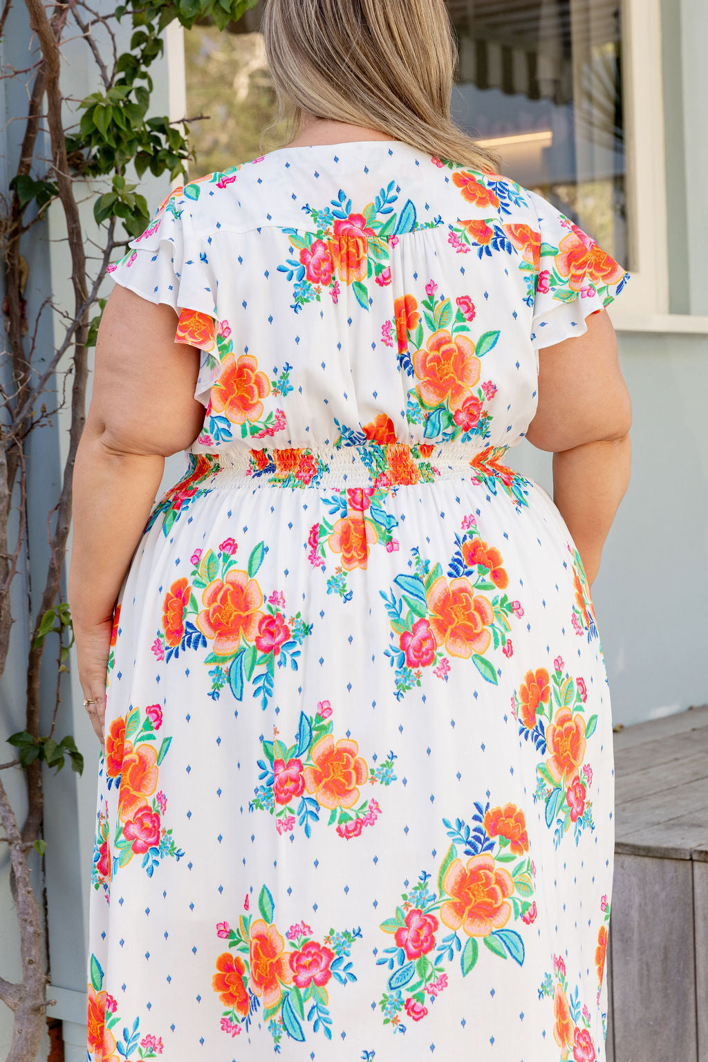 Chelsea Midi Dress in Frida