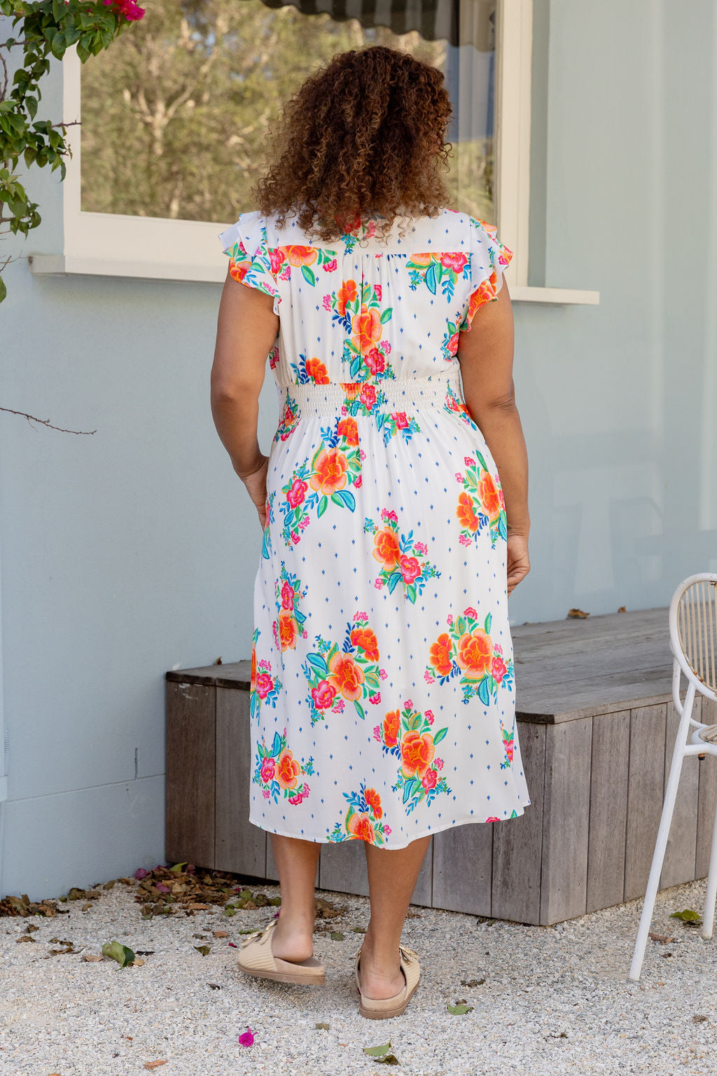 Chelsea Midi Dress in Frida