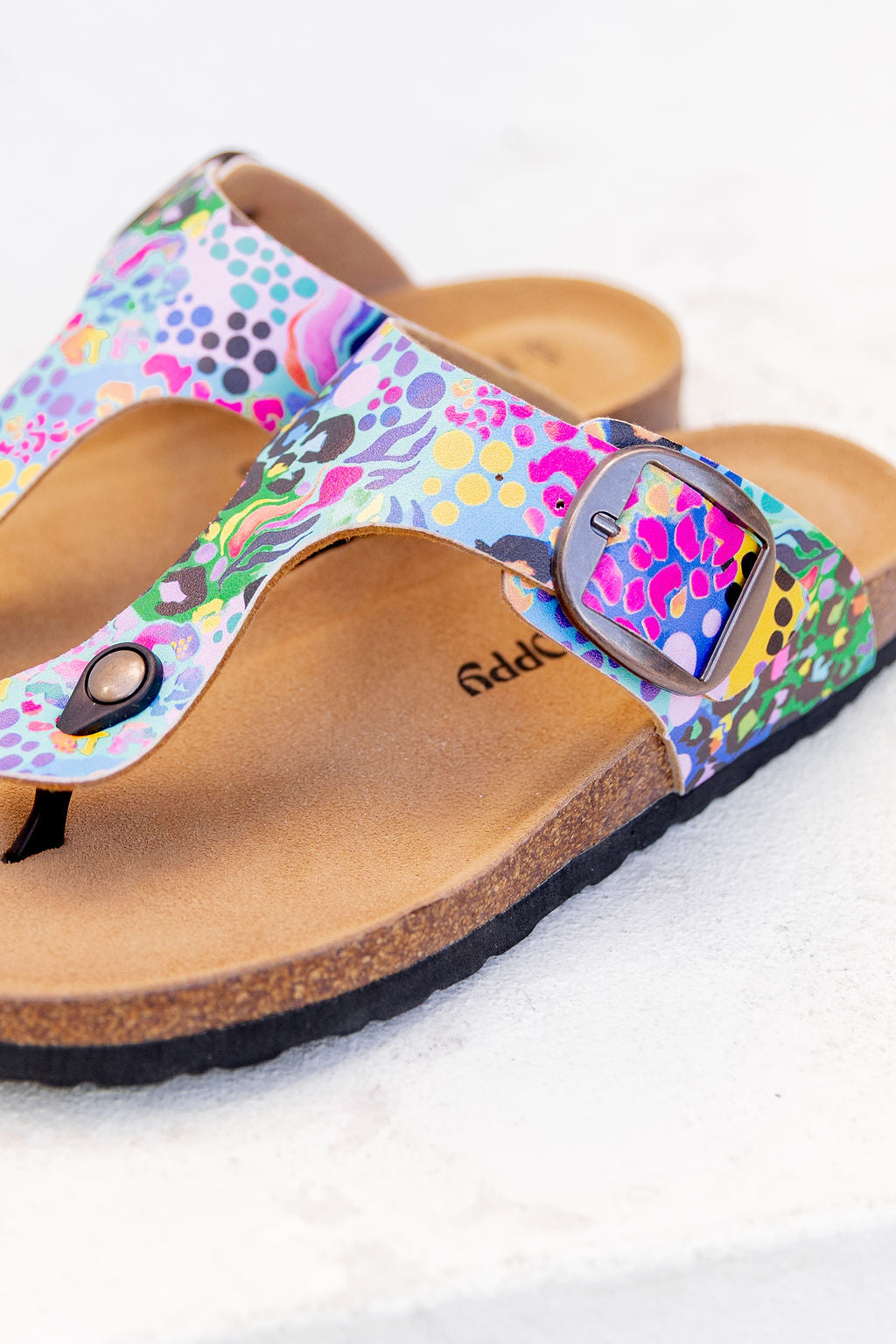 Theo Slides in Electric Leopard by Kasey Rainbow