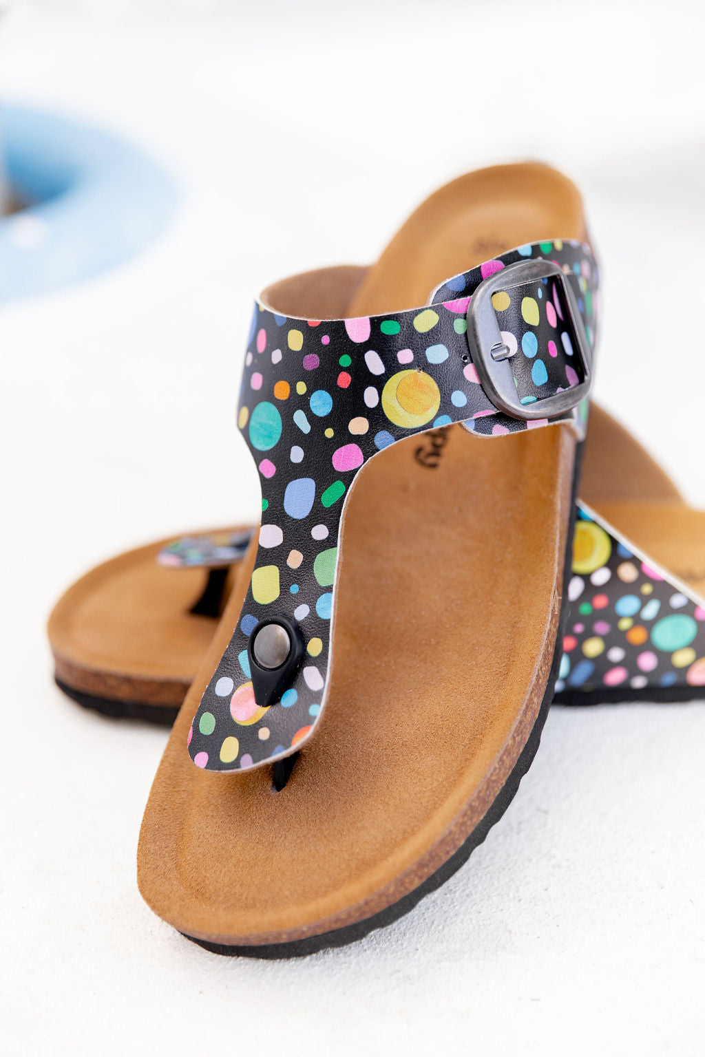 Theo Slides in Black Pebble by Kasey Rainbow