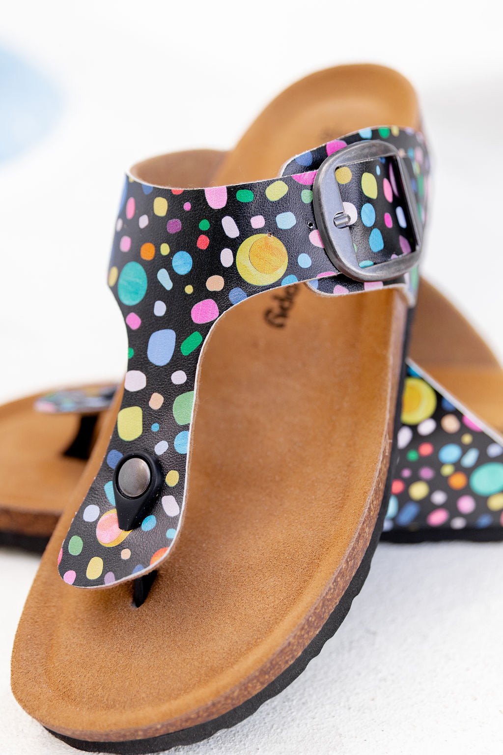 Theo Slides in Black Pebble by Kasey Rainbow