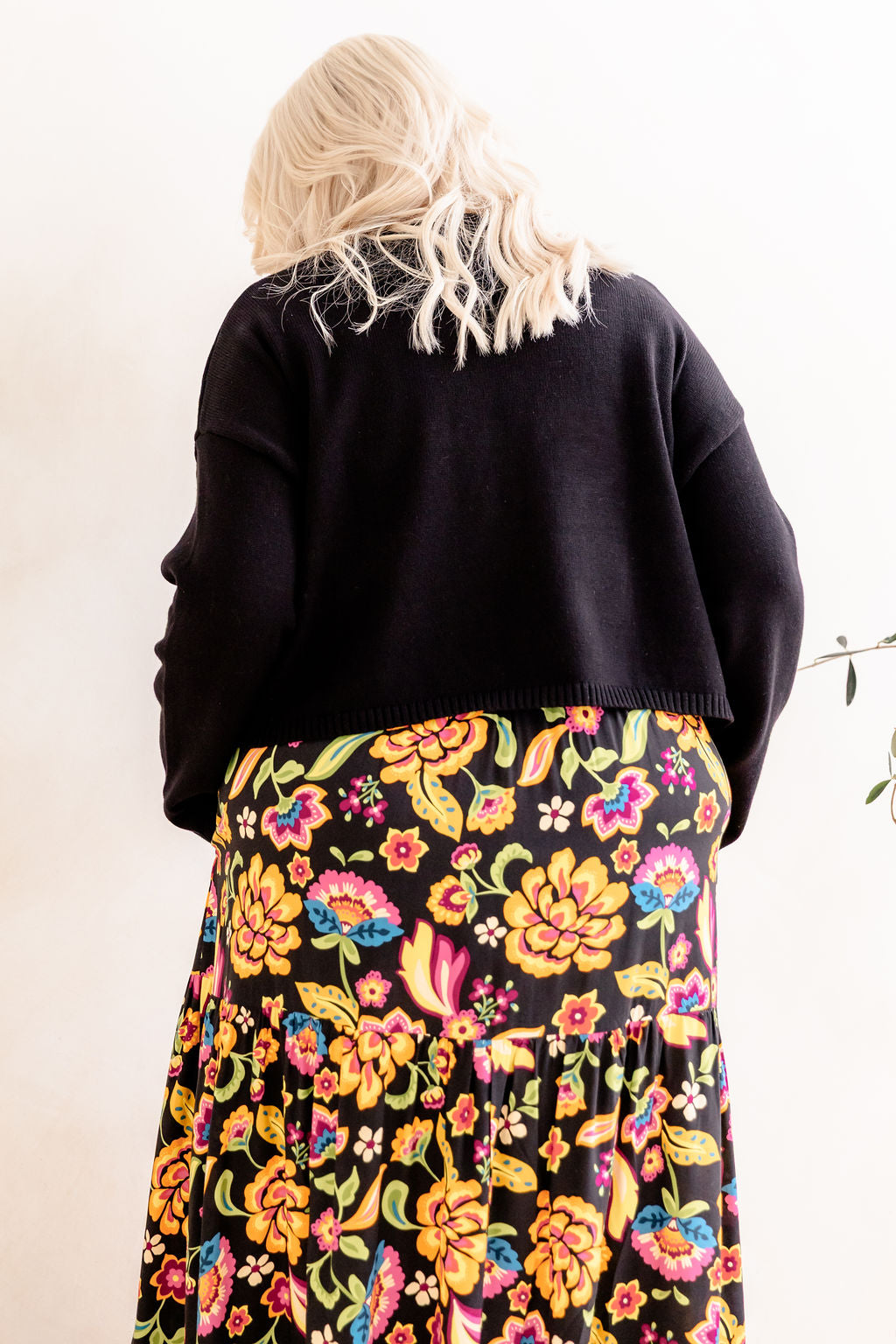 Blakely Crop Knit in Black