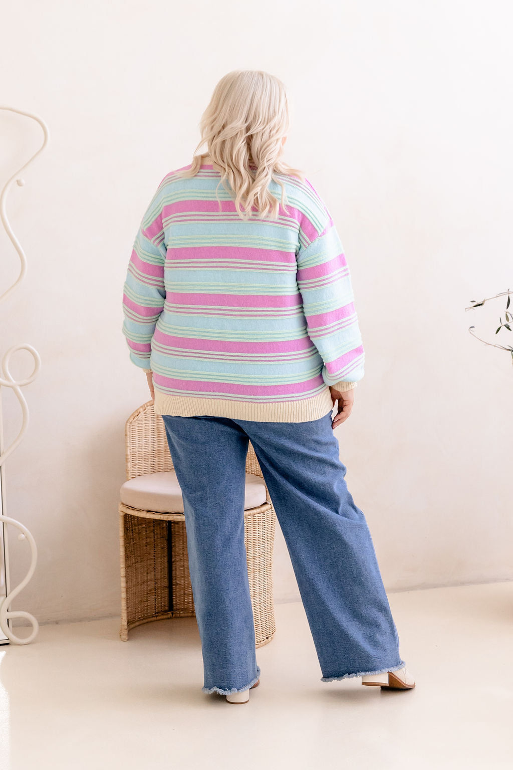 Fizz Knit in Pastel Stripes