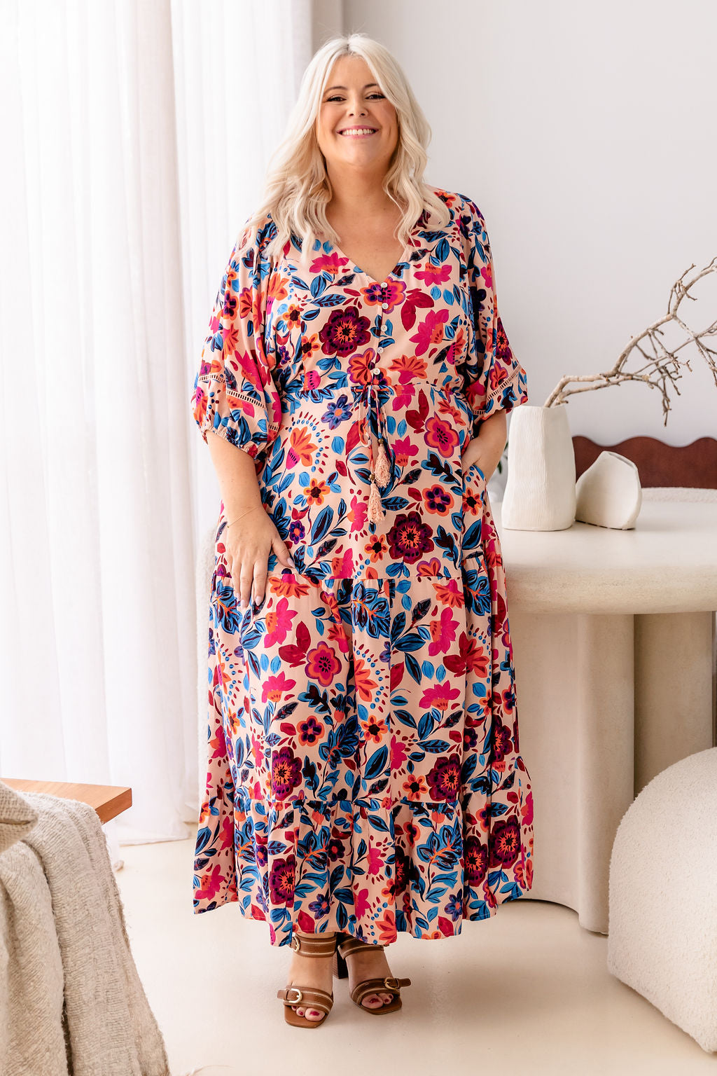 Addison Maxi Dress in Jardin