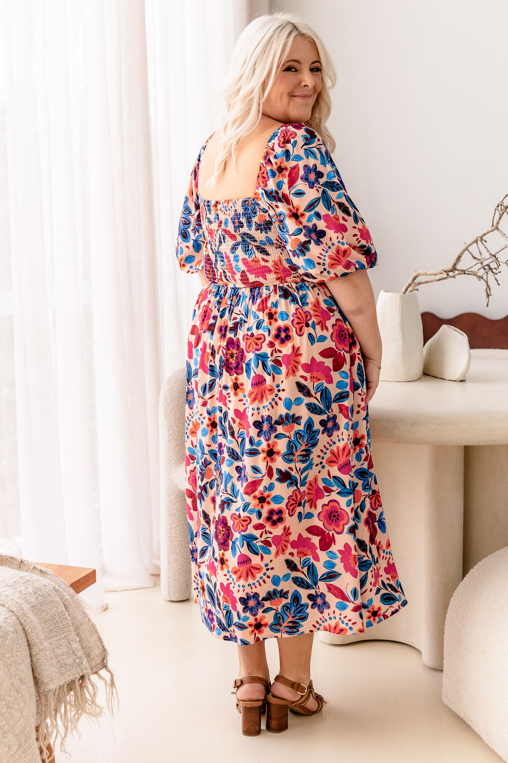 Pippa Cut Out Dress in Jardin