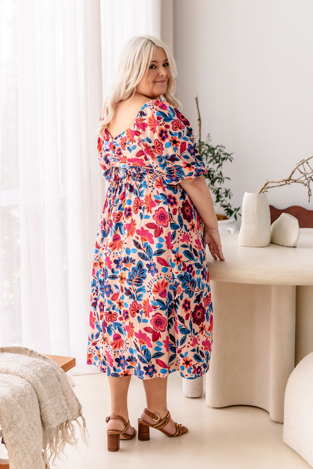 Pippa Cut Out Dress in Jardin