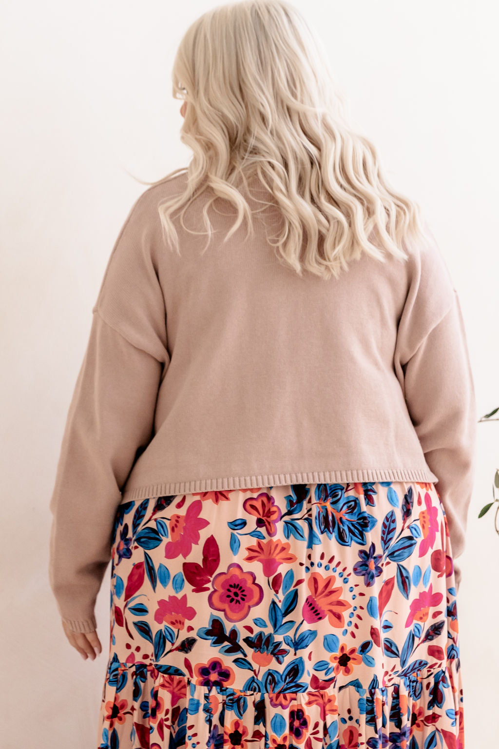 Blakely Crop Knit in Champagne