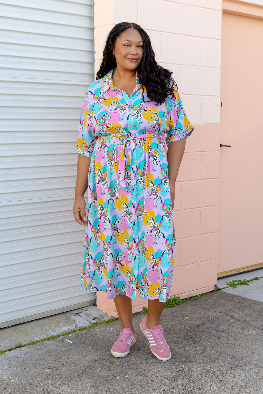 Maddy Midi Dress in Yee-Har by Deb McNaughton