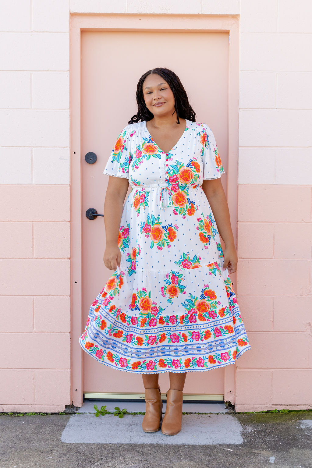 Charlize Maxi Dress in Frida