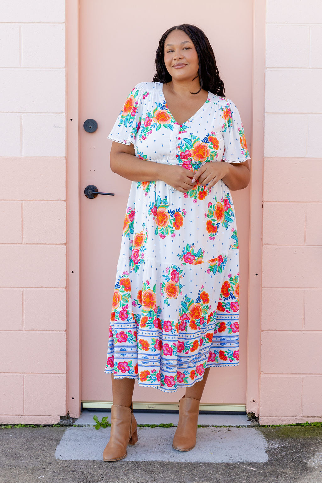 Charlize Maxi Dress in Frida