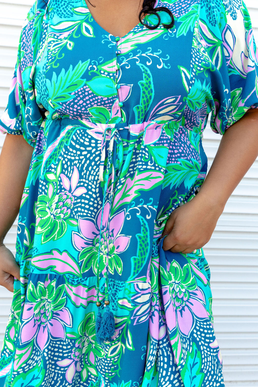 Addison Dress in Kosum Pink