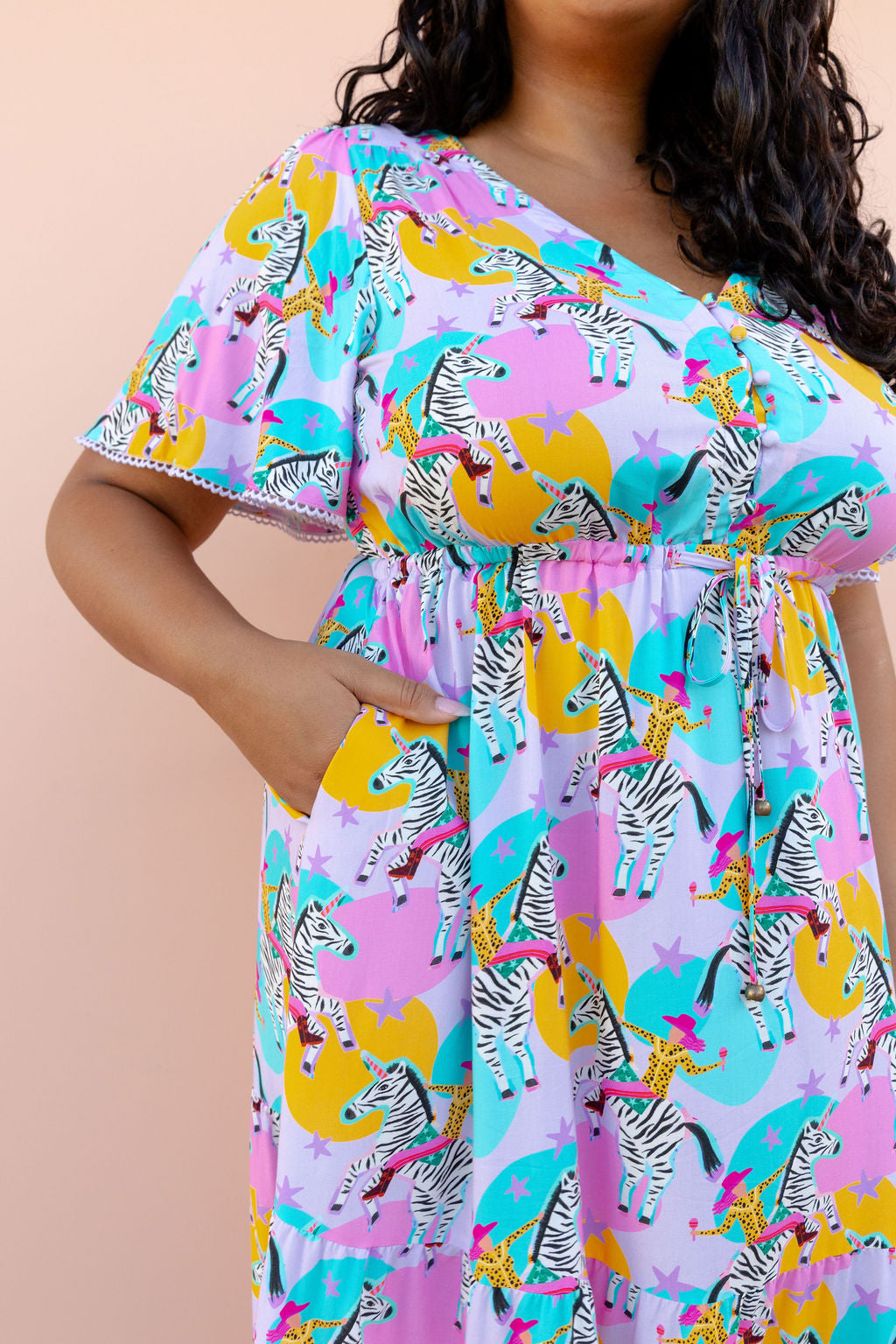 Charlize Maxi Dress in Yee-Har by Deb McNaughton
