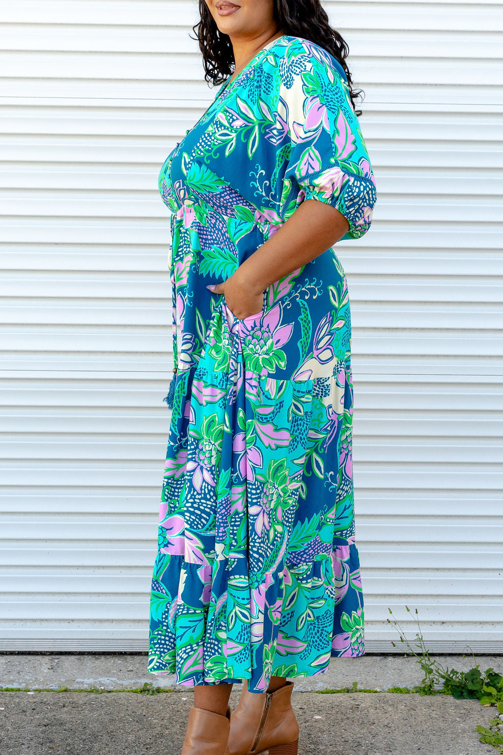 Addison Dress in Kosum Pink