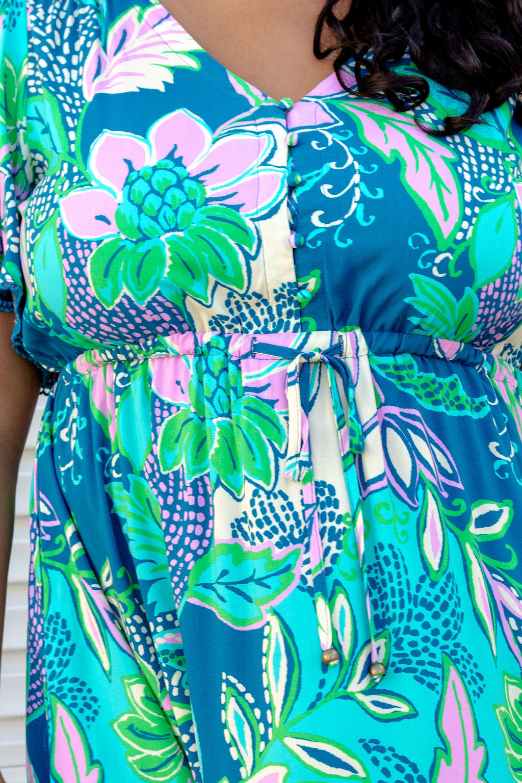 Charlize Maxi Dress in Kosum Pink