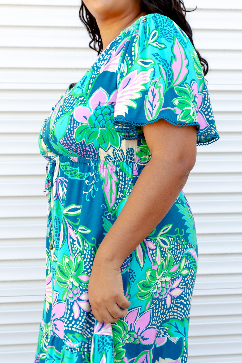 Charlize Maxi Dress in Kosum Pink