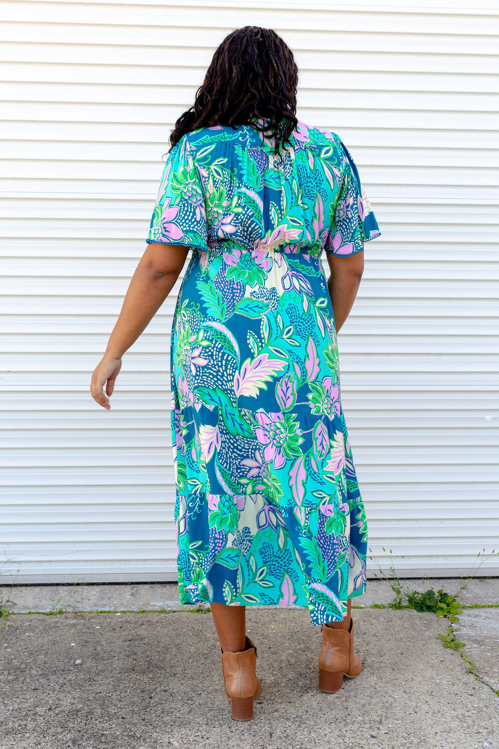 Charlize Maxi Dress in Kosum Pink