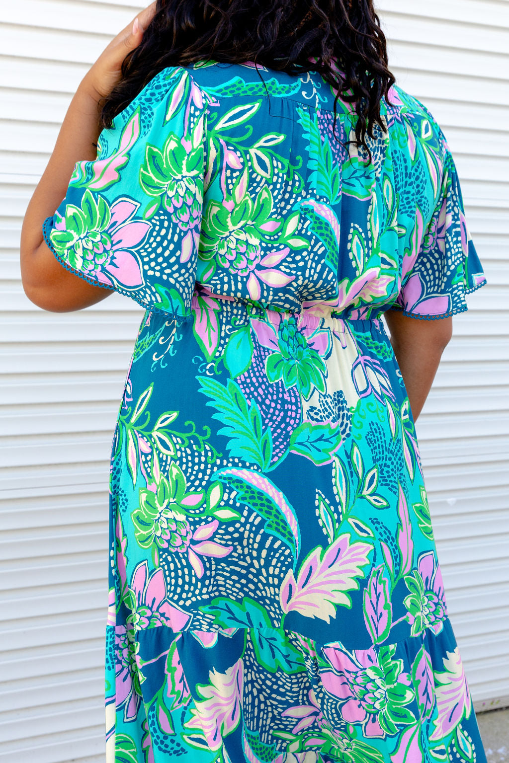 Charlize Maxi Dress in Kosum Pink