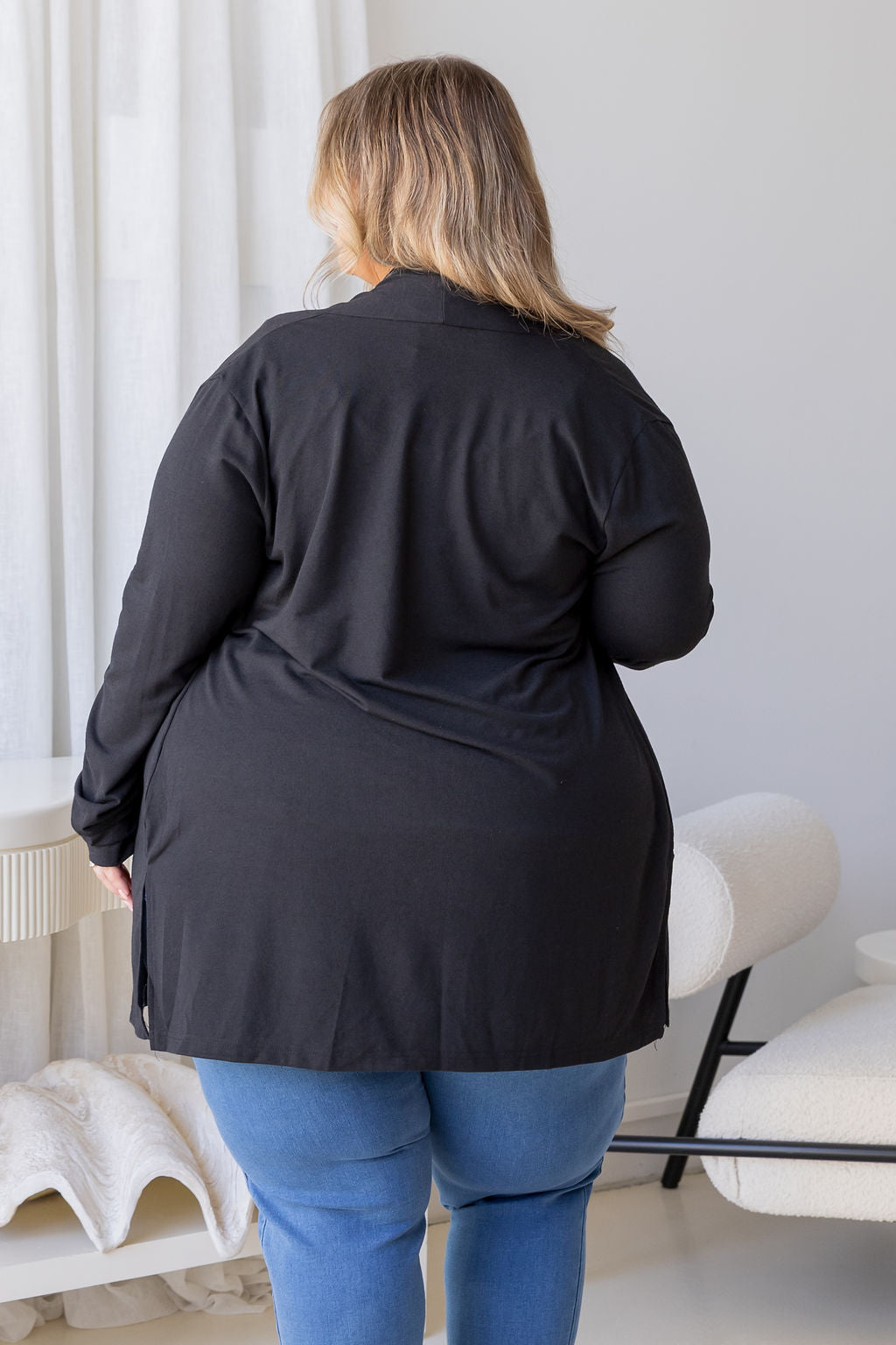 Jane Cardi Short Length in Black