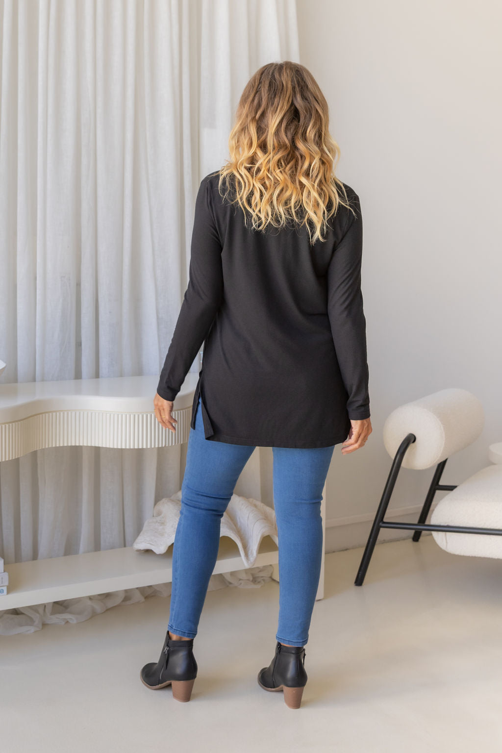 Jane Cardi Short Length in Black
