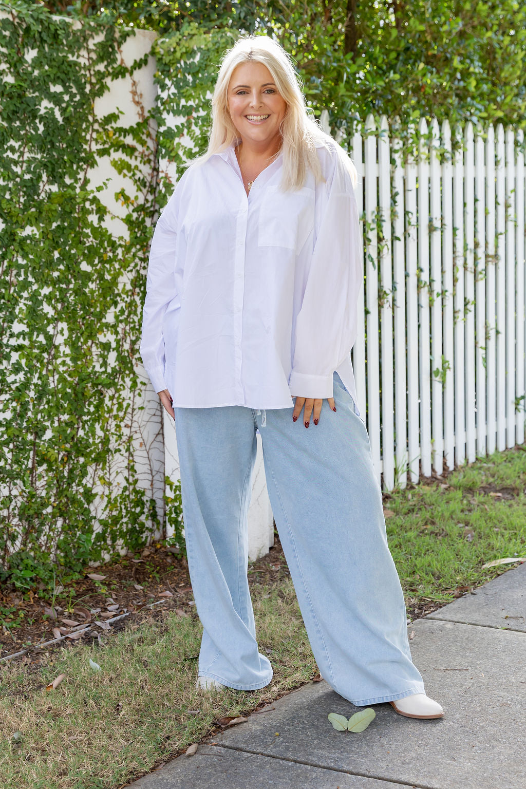 Lula Oversized Shirt in White
