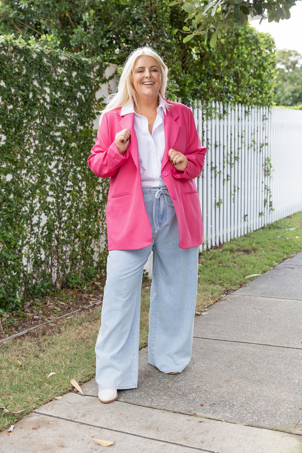 Celine Blazer in Fuchsia