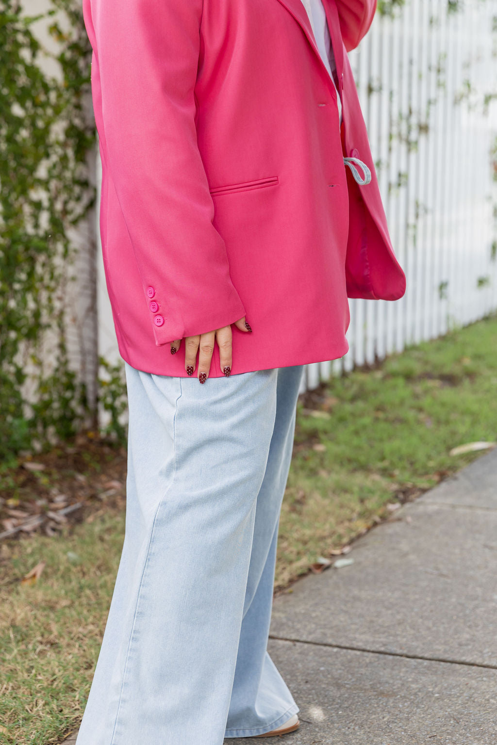 Celine Blazer in Fuchsia
