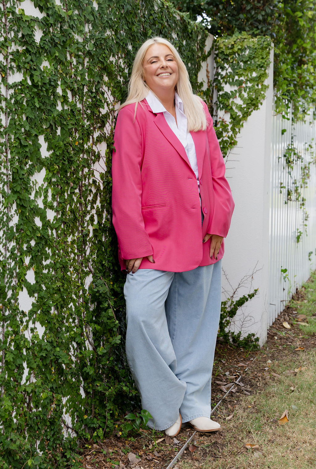 Celine Blazer in Fuchsia